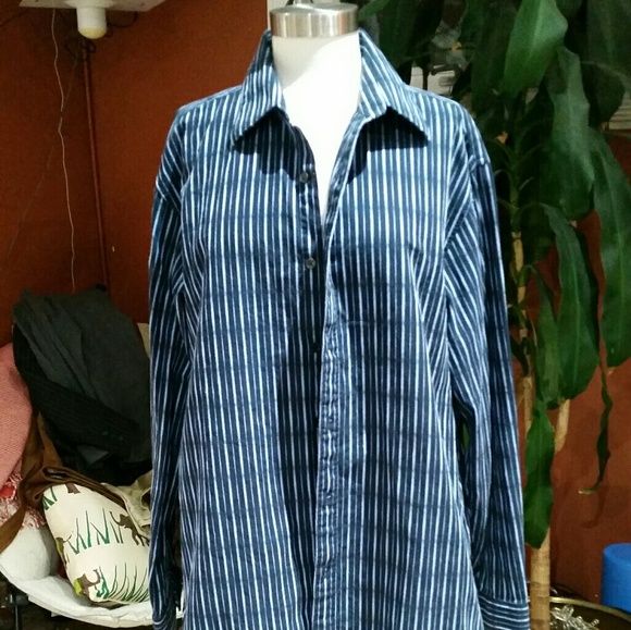 Michael Kors Other - Michael Kors blue striped mens dress shirt